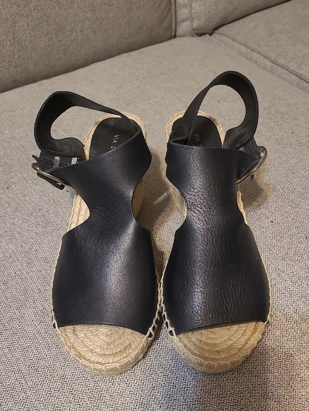 Leather Via Spiga Wedges